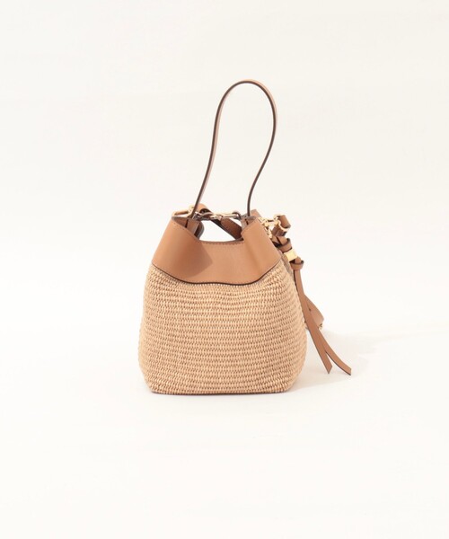 LORISTELLA（ロリステッラ）の「【LORISTELLA/ロリステッラ】キューブワンハンドル雑材コンビバッグ（ショルダーバッグ・レディース・ブラウン/ベージュ・FREE）」の16枚目の写真