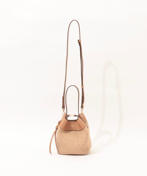 LORISTELLA（ロリステッラ）の「【LORISTELLA/ロリステッラ】キューブワンハンドル雑材コンビバッグ（ショルダーバッグ・レディース・ブラウン/ベージュ・FREE）」の18枚目の写真