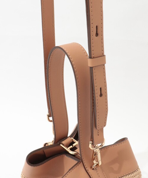 LORISTELLA（ロリステッラ）の「【LORISTELLA/ロリステッラ】キューブワンハンドル雑材コンビバッグ（ショルダーバッグ・レディース・ブラウン/ベージュ・FREE）」の20枚目の写真