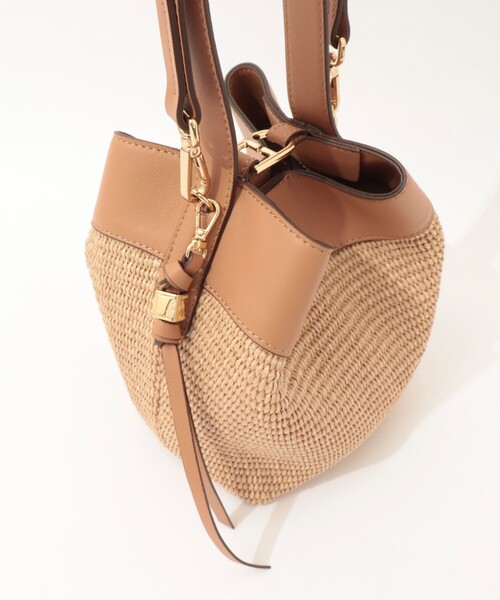 LORISTELLA（ロリステッラ）の「【LORISTELLA/ロリステッラ】キューブワンハンドル雑材コンビバッグ（ショルダーバッグ・レディース・ブラウン/ベージュ・FREE）」の21枚目の写真