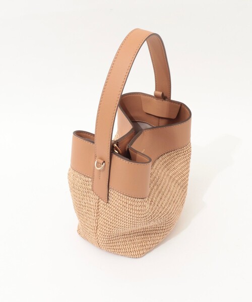 LORISTELLA（ロリステッラ）の「【LORISTELLA/ロリステッラ】キューブワンハンドル雑材コンビバッグ（ショルダーバッグ・レディース・ブラウン/ベージュ・FREE）」の7枚目の写真
