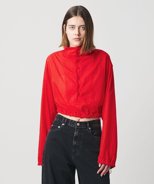 AEWEN MATOPH（イウエン マトフ）の「＜AEWEN MATOPH＞アノラックショートブルゾン ‐ ウォッシャブル ‐（ブルゾン・レディース・レッド/ネイビー・FREE）」の2枚目の写真