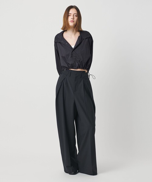 AEWEN MATOPH（イウエン マトフ）の「＜AEWEN MATOPH＞アノラックショートブルゾン ‐ ウォッシャブル ‐（ブルゾン・レディース・レッド/ネイビー・FREE）」の6枚目の写真