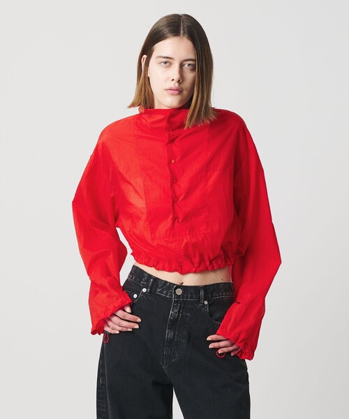 AEWEN MATOPH（イウエン マトフ）の「＜AEWEN MATOPH＞アノラックショートブルゾン ‐ ウォッシャブル ‐（ブルゾン・レディース・レッド/ネイビー・FREE）」の8枚目の写真