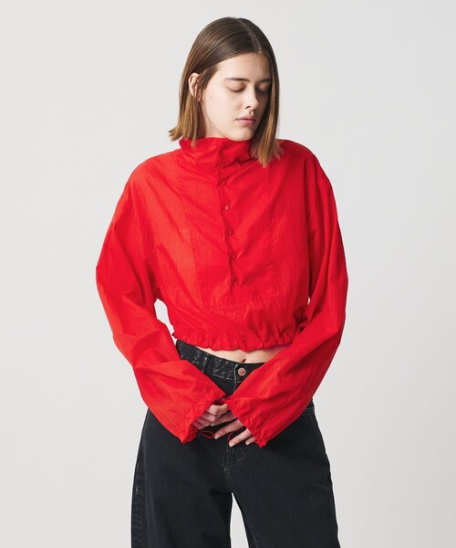 AEWEN MATOPH（イウエン マトフ）の「＜AEWEN MATOPH＞アノラックショートブルゾン ‐ ウォッシャブル ‐（ブルゾン・レディース・レッド/ネイビー・FREE）」の9枚目の写真