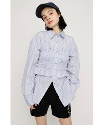 SLY（スライ）の「BUSTIER LAYERED GATHER SH ビスチェレイヤードギャザーシャツ 春服（シャツ/ブラウス）」
