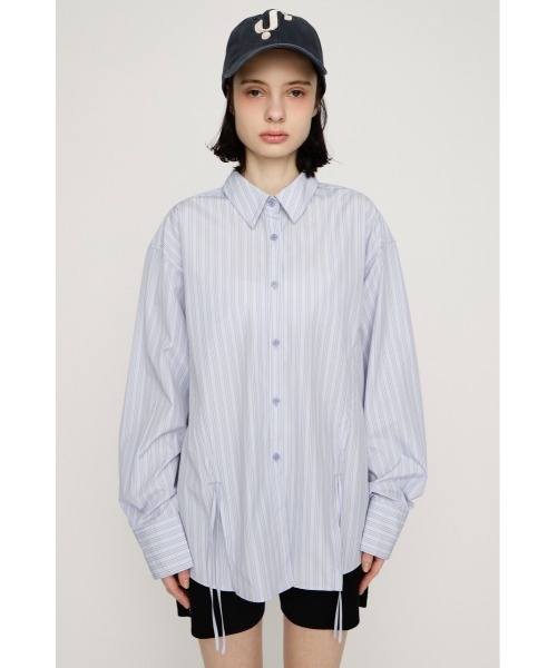 SLY（スライ）の「BUSTIER LAYERED GATHER SH ビスチェレイヤードギャザーシャツ 春服（シャツ/ブラウス・レディース・ブルー系その他/ネイビー系/イエロー系その他・FREE）」の9枚目の写真