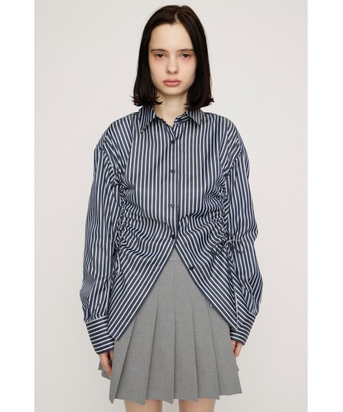 SLY（スライ）の「BUSTIER LAYERED GATHER SH ビスチェレイヤードギャザーシャツ 春服（シャツ/ブラウス・レディース・ブルー系その他/ネイビー系/イエロー系その他・FREE）」の14枚目の写真