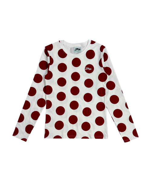 TANSANMAGNESIUM(タンサン マグネシウム)の「ドットパターンロングスリーブ(ホワイト/レッド)(Tシャツ/カットソー・レディース・その他・MEDIUM/SMALL)」の5枚目の写真