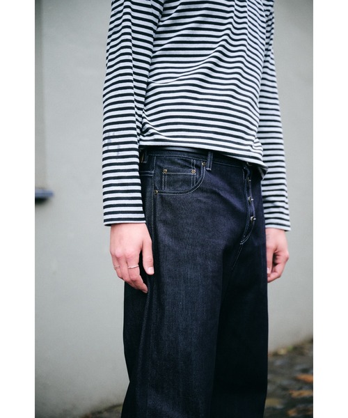 selveage button fly straight denim pants / セルビッジボタンフライ