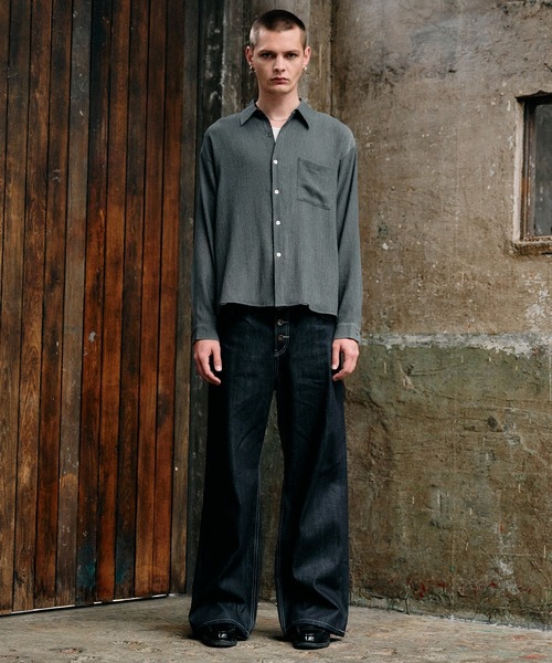 selveage button fly straight denim pants / セルビッジボタンフライ