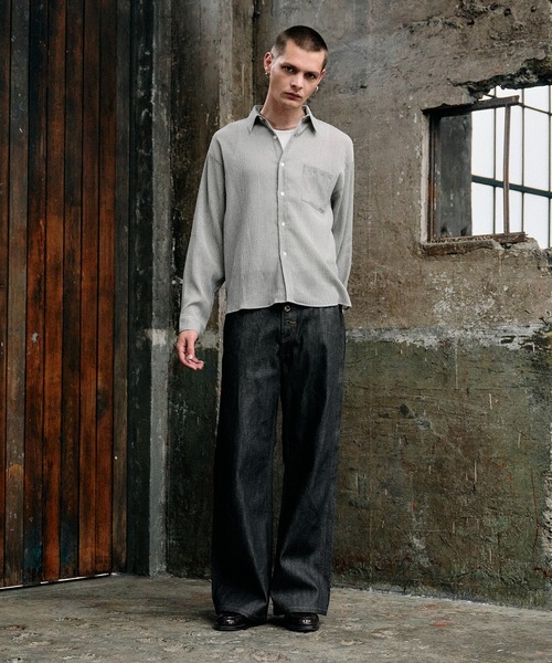 selveage button fly straight denim pants / セルビッジボタンフライ