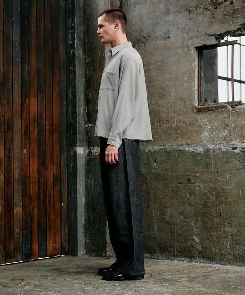 Regen Glanz セルビッジボタンフライストレートデニムパンツ Mサイズ selveage button fly straight denim pants / セルビッジボタンフライ
