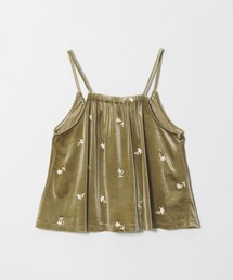 CITEN（シテン）の「＜CITEN＞ベロアエンブロイダリーカットキャミソール（キャミソール）」