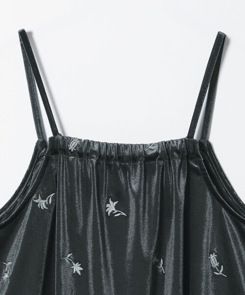 CITEN（シテン）の「＜CITEN＞ベロアエンブロイダリーカットキャミソール（キャミソール・レディース・オリーブ/ダークグリーン・FREE）」の18枚目の写真