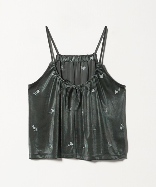 CITEN（シテン）の「＜CITEN＞ベロアエンブロイダリーカットキャミソール（キャミソール・レディース・オリーブ/ダークグリーン・FREE）」の21枚目の写真