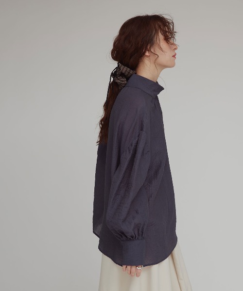 W:Huku（フーク）の「【W:Huku / ブロードストライプ】リボン シュシュ / Broad Stripe Ribbon Scrunchie（シュシュ・レディース・ブラック/ブルー/ベージュ/ブラウン・FREE）」の8枚目の写真