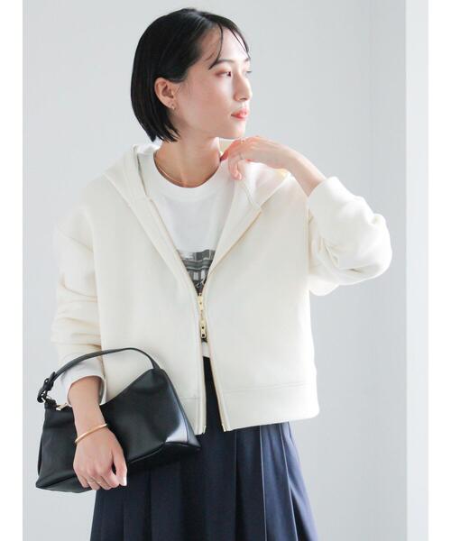 Te chichi(テチチ)の「ダンボールジョーゼットフーディー(Tシャツ/カットソー・レディース・ブラック/グレー/オフホワイト・F)」の22枚目の写真