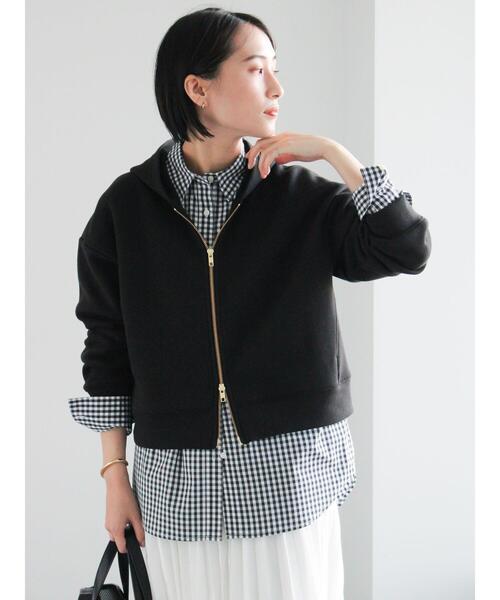 Te chichi(テチチ)の「ダンボールジョーゼットフーディー(Tシャツ/カットソー・レディース・ブラック/グレー/オフホワイト・F)」の16枚目の写真