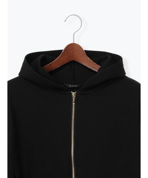 Te chichi(テチチ)の「ダンボールジョーゼットフーディー(Tシャツ/カットソー・レディース・ブラック/グレー/オフホワイト・F)」の13枚目の写真