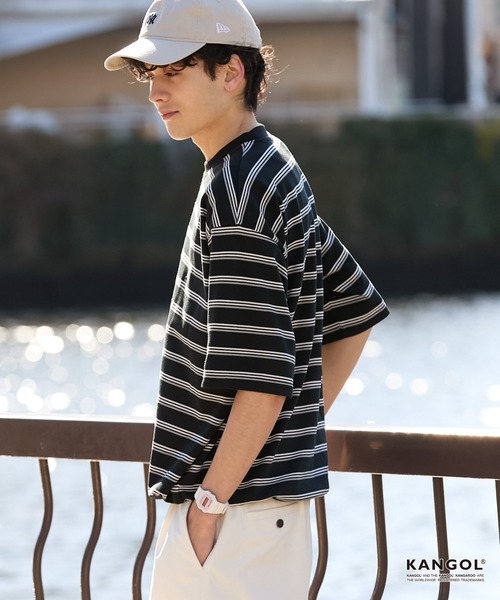 KANGOL/カンゴール 別注 ロゴ ワンポイント刺繍 ドローコード ルーズ