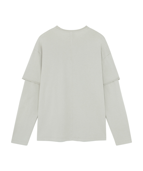 THECOLDESTMOMENT(ザコールデストモーメント)の「TCM raw cut layered long sleeve (light grey)(Tシャツ/カットソー・レディース・その他・SMALL/MEDIUM/LARGE)」の12枚目の写真