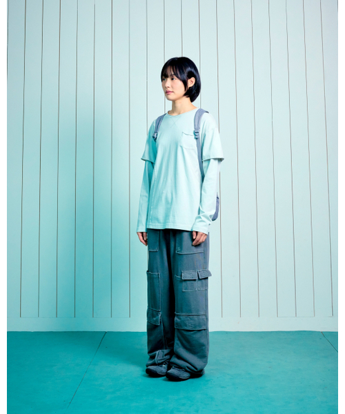 THECOLDESTMOMENT(ザコールデストモーメント)の「TCM raw cut layered long sleeve (light grey)(Tシャツ/カットソー・レディース・その他・SMALL/MEDIUM/LARGE)」の8枚目の写真