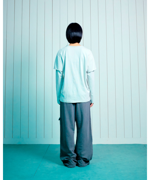 THECOLDESTMOMENT(ザコールデストモーメント)の「TCM raw cut layered long sleeve (light grey)(Tシャツ/カットソー・レディース・その他・SMALL/MEDIUM/LARGE)」の4枚目の写真