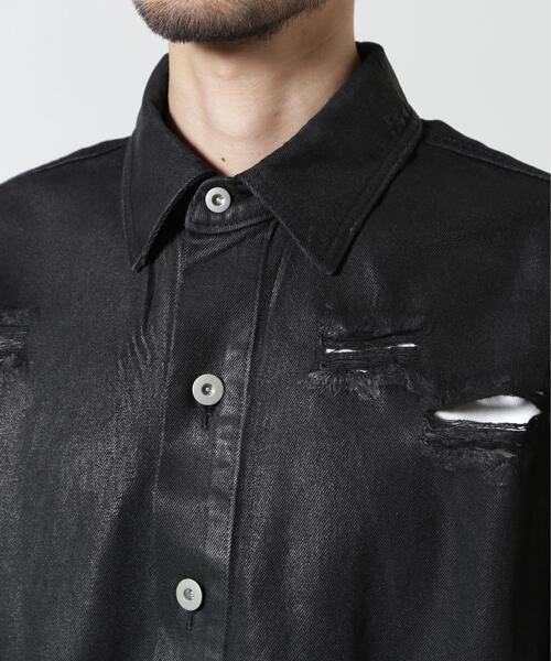 FR(13)NDS(フレンズ)の「FR(13)NDS /フレンズ/COATING BONE SHIRTS(シャツ/ブラウス・メンズ・ブラック・F)」の5枚目の写真