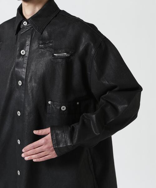 FR(13)NDS(フレンズ)の「FR(13)NDS /フレンズ/COATING BONE SHIRTS(シャツ/ブラウス・メンズ・ブラック・F)」の6枚目の写真