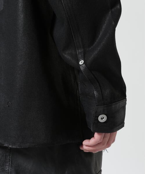 FR(13)NDS(フレンズ)の「FR(13)NDS /フレンズ/COATING BONE SHIRTS(シャツ/ブラウス・メンズ・ブラック・F)」の9枚目の写真