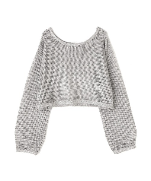 FREE'S MART(フリーズマート)の「◆メッシュスパンコールニット(ニット/セーター・レディース・ネイビー/グレー系その他/グレー/ピンク/ホワイト・FREE)」の22枚目の写真