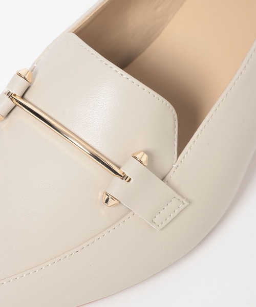 GLOBAL WORK（グローバルワーク）の「らくっションポインテッドビットヒールローファー/641249（ローファー・レディース・ブラック/ダークブラウン/オフホワイト・MEDIUM/LARGE）」の12枚目の写真