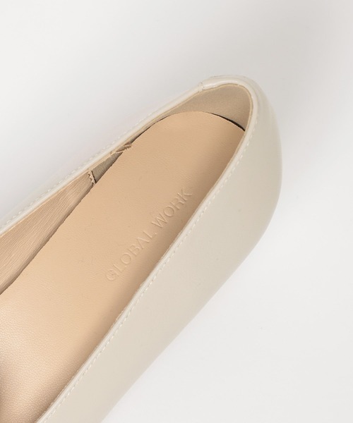 GLOBAL WORK（グローバルワーク）の「らくっションポインテッドビットヒールローファー/641249（ローファー・レディース・ブラック/ダークブラウン/オフホワイト・MEDIUM/LARGE）」の13枚目の写真