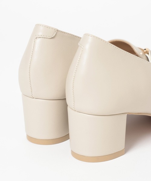 GLOBAL WORK（グローバルワーク）の「らくっションポインテッドビットヒールローファー/641249（ローファー・レディース・ブラック/ダークブラウン/オフホワイト・MEDIUM/LARGE）」の14枚目の写真