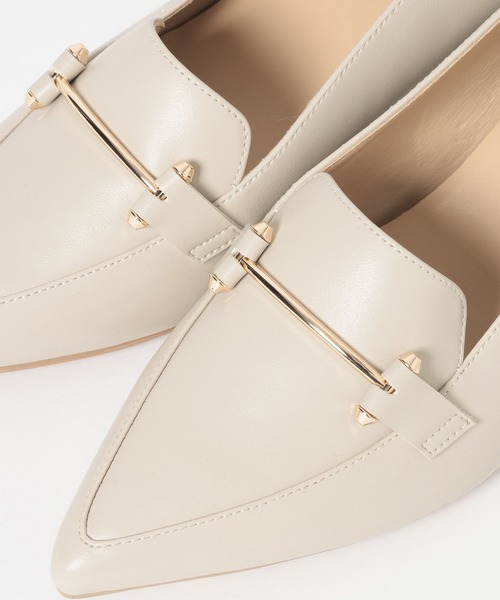 GLOBAL WORK（グローバルワーク）の「らくっションポインテッドビットヒールローファー/641249（ローファー・レディース・ブラック/ダークブラウン/オフホワイト・MEDIUM/LARGE）」の15枚目の写真