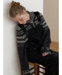 THEMITTEN（ザ・ミトン）の「Swed nordic cardigan (charcoal)（カーディガン/ボレロ）」
