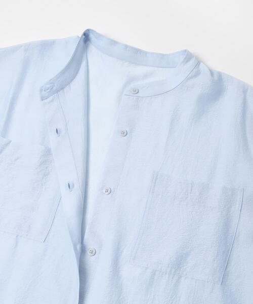 ITEMS URBANRESEARCH(アイテムズ アーバンリサーチ)の「シアーバンドカラーシャツ(シャツ/ブラウス・レディース・ピンク/ゴールド/ブラック/ブルー/グリーン系その他・FREE)」の18枚目の写真