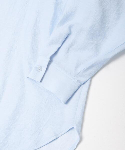 ITEMS URBANRESEARCH(アイテムズ アーバンリサーチ)の「シアーバンドカラーシャツ(シャツ/ブラウス・レディース・ピンク/ゴールド/ブラック/ブルー/グリーン系その他・FREE)」の17枚目の写真