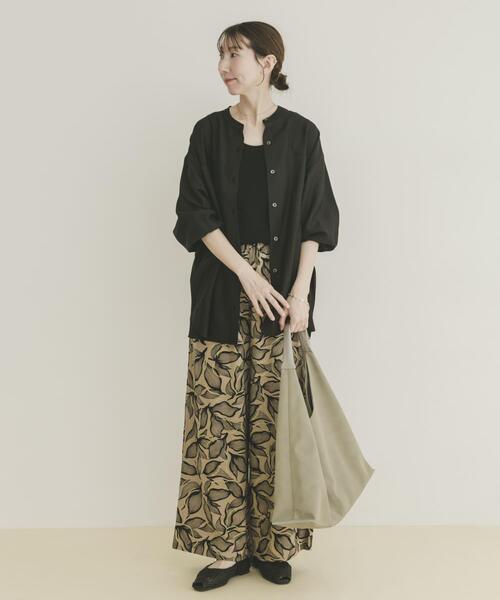 ITEMS URBANRESEARCH(アイテムズ アーバンリサーチ)の「シアーバンドカラーシャツ(シャツ/ブラウス・レディース・ピンク/ゴールド/ブラック/ブルー/グリーン系その他・FREE)」の9枚目の写真