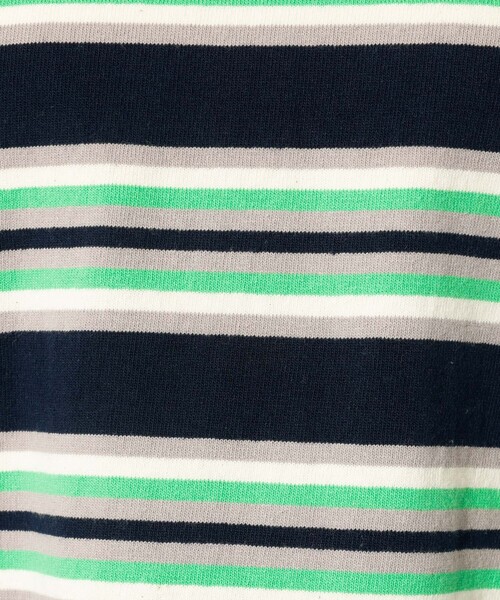 Barbarian(バーバリアン)の「【BARBARIAN/バーバリアン】クルーネックシャツ/Crewneckshirts/ボーダー(Tシャツ/カットソー・レディース・グリーン系その他/パープル系その他/ベージュ系その他・フリー)」の9枚目の写真