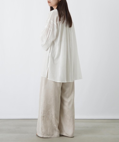 LUCA/LADY LUCK LUCA(ルカ/レディラックルカ)の「LC/LLL ジャガードタックワイドパンツ(その他パンツ・レディース・ベージュ/ブラック・FREE)」の12枚目の写真