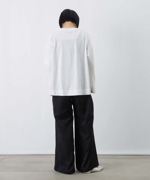 LUCA/LADY LUCK LUCA(ルカ/レディラックルカ)の「LC/LLL ジャガードタックワイドパンツ(その他パンツ・レディース・ベージュ/ブラック・FREE)」の6枚目の写真