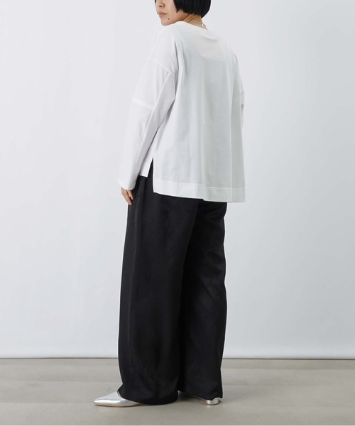 LUCA/LADY LUCK LUCA(ルカ/レディラックルカ)の「LC/LLL ジャガードタックワイドパンツ(その他パンツ・レディース・ベージュ/ブラック・FREE)」の7枚目の写真