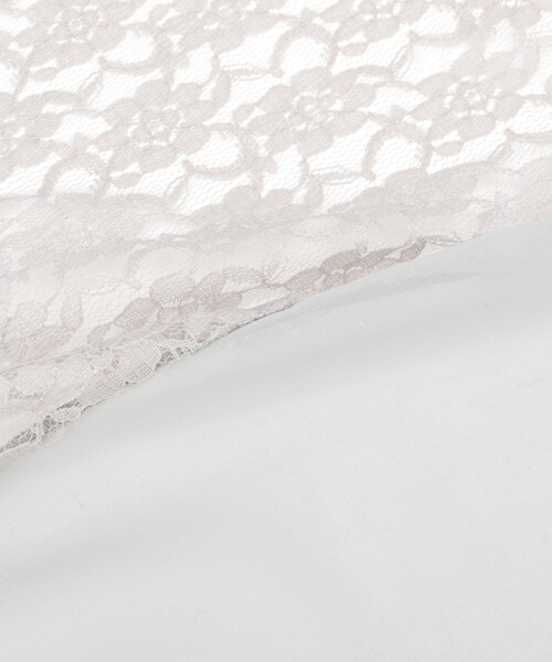 ITS'DEMO（イッツデモ）の「【手洗い可】レースシフォンストール（ストール/ショール・レディース・グレー/アイボリー/ブラック・00）」の5枚目の写真