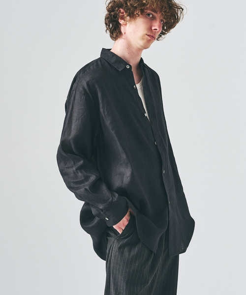 417 EDIFICE(フォーワンセブンエディフィス)の「NORMANDY LINEN / ノルマンディリネンシャツ(シャツ/ブラウス・メンズ・ピンク系その他/ホワイト/ベージュ/アイボリー/ブルー/ブラック・LARGE/SMALL/MEDIUM)」の17枚目の写真