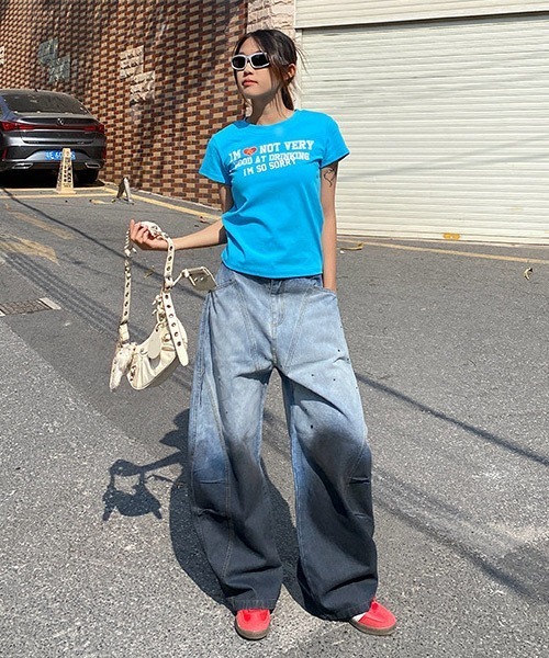 Ressaca(レサーカ)の「グラデーションワイドデニムパンツ(デニムパンツ・メンズ・ブルー・M/L/XL)」の10枚目の写真