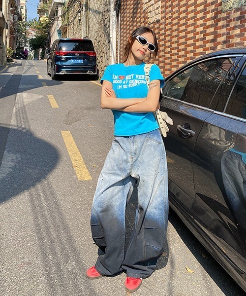 Ressaca(レサーカ)の「グラデーションワイドデニムパンツ(デニムパンツ・メンズ・ブルー・M/L/XL)」の8枚目の写真