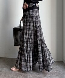DouDou | チェックワッシャースカート(スカート)