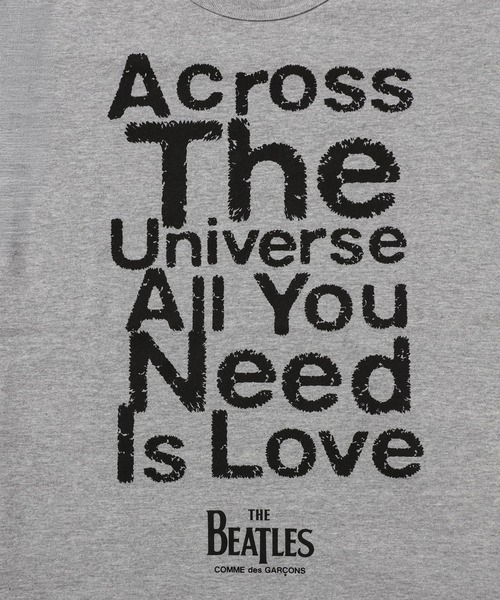 THE BEATLES COMME des GARCONS(ザ ビートルズ コムデギャルソン)の「THE BEATLES 「TITLE」TEE(Tシャツ/カットソー・メンズ・ホワイト/杢グレー・XXL/XL/L/XXS)」の5枚目の写真